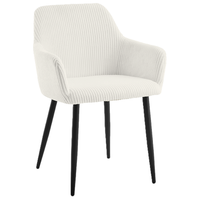 Krzesło do kuchni i salonu LOTTA sztruks beżowe czarne nogi