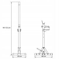 Stojaki treningowe pod sztangę regulowane asekuracja stojak do ćwiczeń 2szt