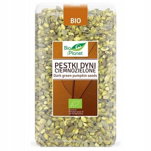 Pestki Dyni Ciemnozielone Bio 1 kg - Bio Planet na Arena.pl