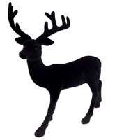 RENIFER OZDOBNY CZARNY DEKORACJA JELONEK 30 cm