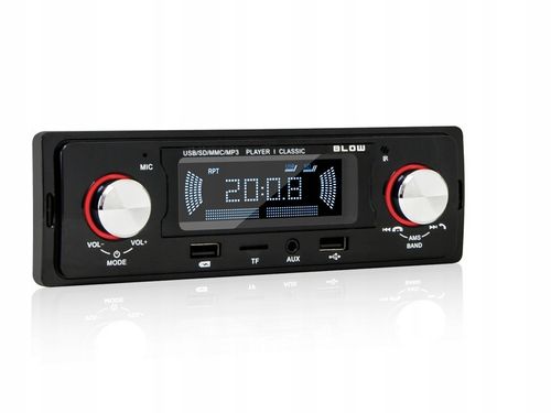 RADIO SAMOCHODOWE 1-DIN BLUETOOTH USB SD AUX RDS MP3 PILOT BATERIA ZESTAW na Arena.pl
