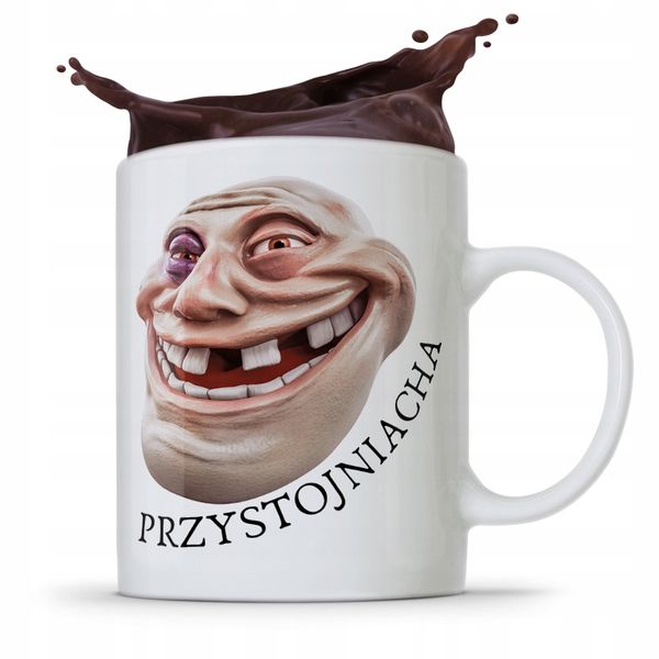 Kubek Śmieszny Zabawny Przystojniacha Prezent Z Nadrukiem Ze Zdjęciem zdjęcie 1