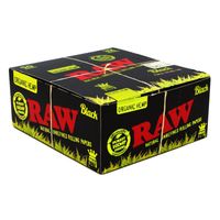 box - 50 x bibułki raw black organic king size slim