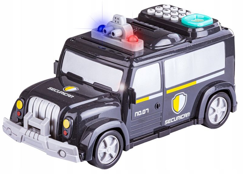 Samochód Policja Skarbonka Na Szyfr, Sejf Na Banknoty zdjęcie 1