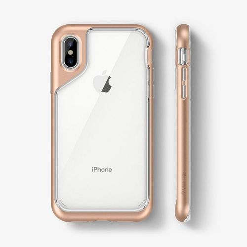 Caseology Skyfall Case - Etui iPhone Xs / X (Gold) na Arena.pl