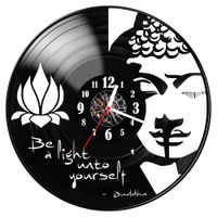 Zegar ścienny z płyty winylowej Budda 1794.14