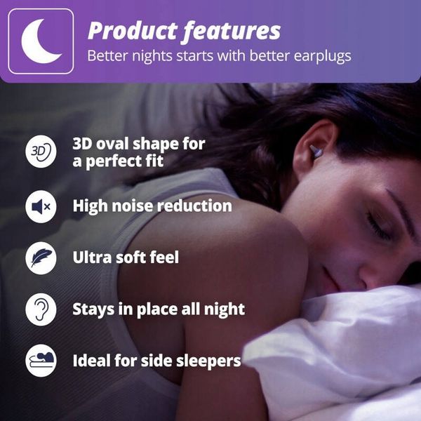SleepDeep ALPINE dwupak multisize multipack zatyczek do spania dwa zdjęcie 4