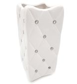 Wazon biały ceramika cyrkonie kryształki glamour