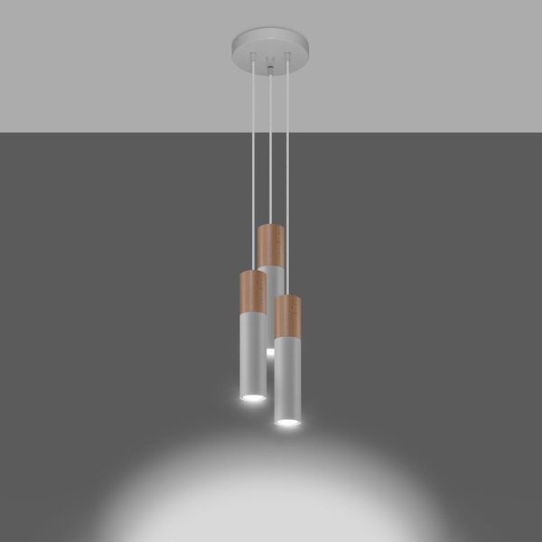 Lampa wisząca PABLO 3P biała zdjęcie 3