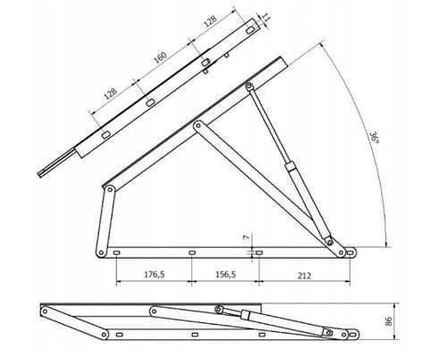 PODNOSZONY STELAŻ DO ŁÓŻKA 160X200 GĘSTY 48 LISTEW METALOWY AUTOMAT na Arena.pl