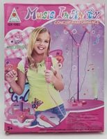 mikrofon podwójny z głośnikiem i muzyką na baterie