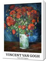 Obraz 50x70cm Design Vase with Poppies, Van Gogh Vintage do Salonu