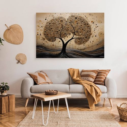 Obraz Canvas Do Sypialni Abstrakcja Drzewo Wzory Geometryczne 100cm x 70cm na Arena.pl