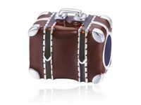 Rodowany srebrny charms do pandora walizka torba podróżna suitcase srebro 925 BEAD140