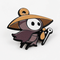 Pilgrim | 5 cm | Metal Emalia | Przypinka Gamingowa | Hollow Knight