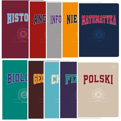 Komplet zestaw 10 zeszytów ściąga kolor Interdruk A5/60k zeszyt klasa 4-8 na Arena.pl