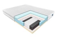 Materac sprężynowy kieszonkowy Janpol Nolli 80x200x24cm Biaxial