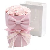 flower box, bukiet zapachowych kwiatów mydlanych w pudełku 8szt. led buk24r
