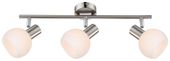 Mauro listwa 3x4W E14 LED rgb satyna nikiel z pilotem