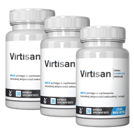 VIRTISAN : Męski Suplement z Muira Puama, Maca, Miłorząb 90k