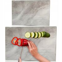 DESKA SZKLANA KUCHENNA 20x30CM ZE WZOREM DO KROJENIA SZKŁO HARTOWANE FESTA