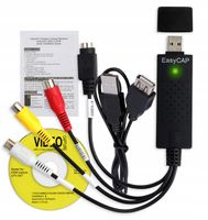 VIDEO GRABBER EASYCAP PRZECHWYT ZGRYWANIE Z kaset VHS NA kamery PC AV USB 3