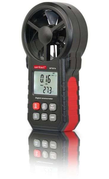 ANEMOMETR WIATROMIERZ POMIAR PRĘDKOŚCI POWIETRZA MIERNIK WIATRU TEMPERATURY zdjęcie 5