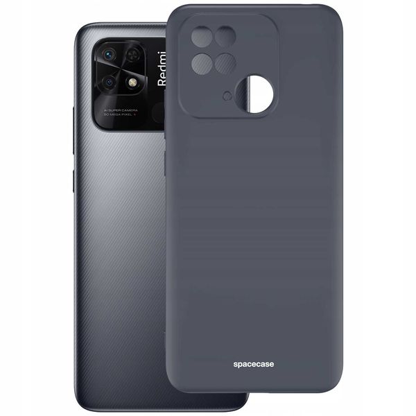 Spacecase Silicone Case Redmi 10C/Poco C40 Black zdjęcie 2