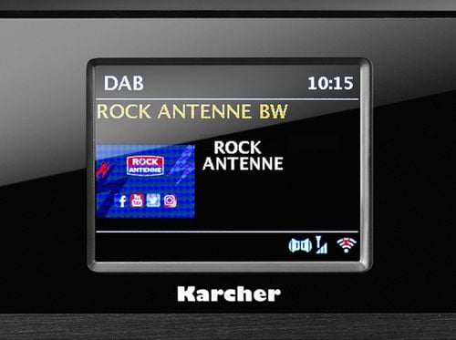 Radio sieciowe DAB+, FM, internetowe Kärcher DAB 9000CDI Czarny + Pilot na Arena.pl