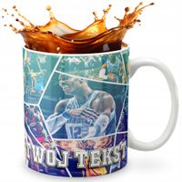 KUBEK 330ml GRAFIKA PREZENT ŚWIĘTA WZÓR - KOSZYKÓWKA SPORT + IMIĘ