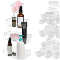 Organizer Pudełka Pojemniki Do Szuflady Przechowywanie 4 Rozmiary 25 Szt.