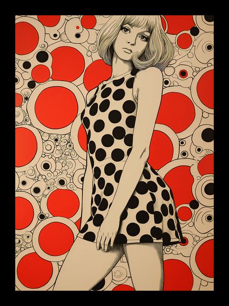 Plakat 13x18cm Czerwone Kropki zdjęcie 2