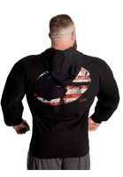 Bluza treningowa męska z kapturem na siłownie GASP USA Classic rozpinana