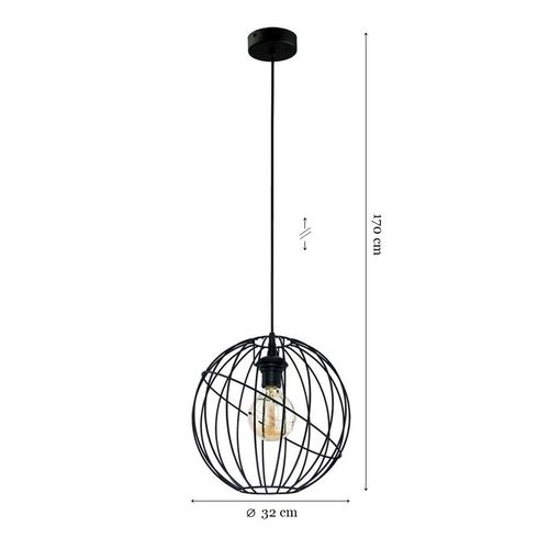 lampa wisząca orbita czarny 1626 tk lighting na Arena.pl