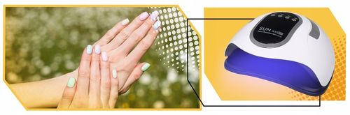 Mocna Lampa Do Paznokci Hybryd Żeli UV LED Sun x10 Max LCD Z Rączką na Arena.pl