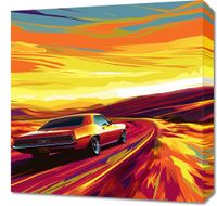 Obraz 50x50cm Pędź Przed Siebie