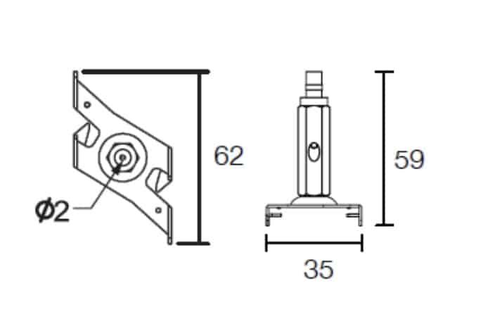 Zawiesie linowe szynoprzewodu 5m 8131 Shilo z autoregulacją i linką czarne zdjęcie 3
