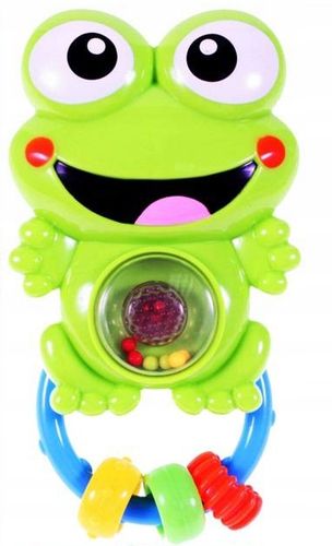 MUZYCZNA GRZECHOTKA INTERAKTYWNA ŻABKA GRYZAK ŻABA na Arena.pl