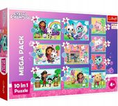 PUZZLE 10 w 1 GABI KOCI DOMEK W świecie Gabi 10 układanek