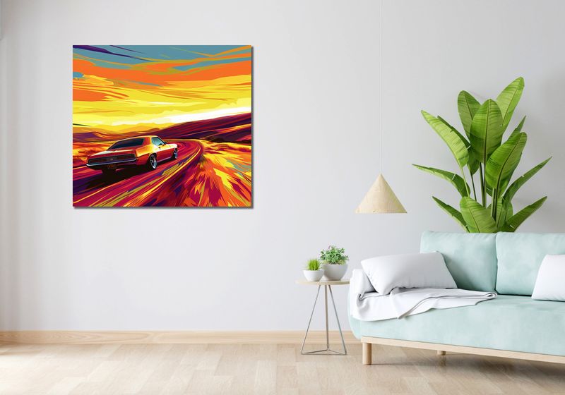 Obraz 100x90cm Pędź Przed Siebie zdjęcie 2