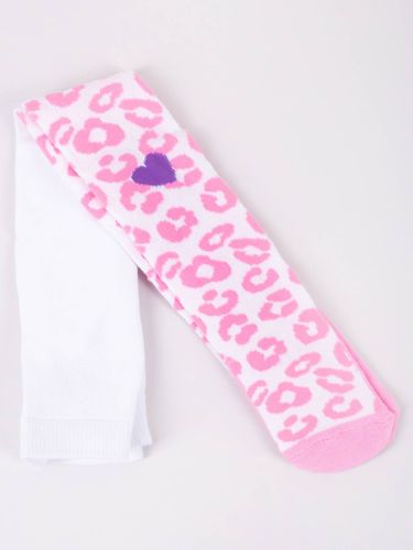 Rajstopy dziewczęce bawełniane we wzory 3PAK  68-74 YOCLUB na Arena.pl