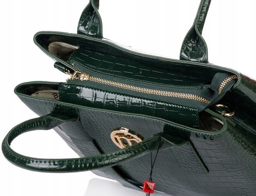 Klasyczna Zielona torba damska MIEJSKA SHOPPER Pojemna MONNARI Aktówka na Arena.pl