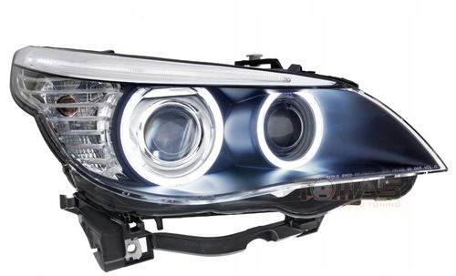 Reflektory lampy przednie BMW E60/E61 BLACK Xenon na Arena.pl