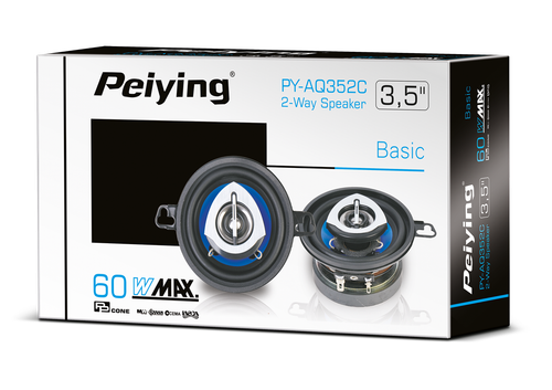 Głośniki samochodowe 60W Peiying PY-AQ352C na Arena.pl