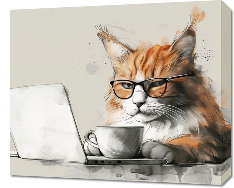 Obraz 60x50cm Nie przed Kawusią zdjęcie 1