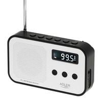 Radio Cyfrowe PLL AM/FM AD 1907 - Zegar, Budzik, USB-C