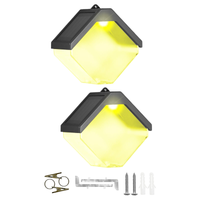 Lampki solarne ścienne kostki RGB wodoodporne IP65 zestaw 2 szt. 10 cm