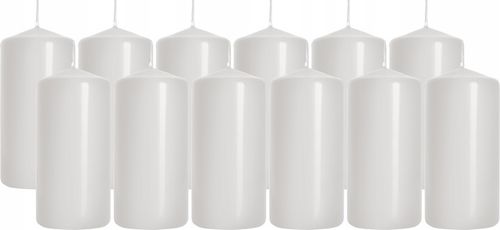 Świeca walec BISPOL Aura 9H 8CM SW40/80 BIAŁA 12szt. (3x4szt.) na Arena.pl