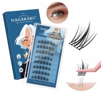 Rzęsy bondingowe NAGARAKU MIX 10-16mm DIY wielokrotnego użytku Z KLEJEM