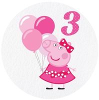 Opłatek na tort Urodziny Świnka Peppa Postać Okazjonalny Tekst